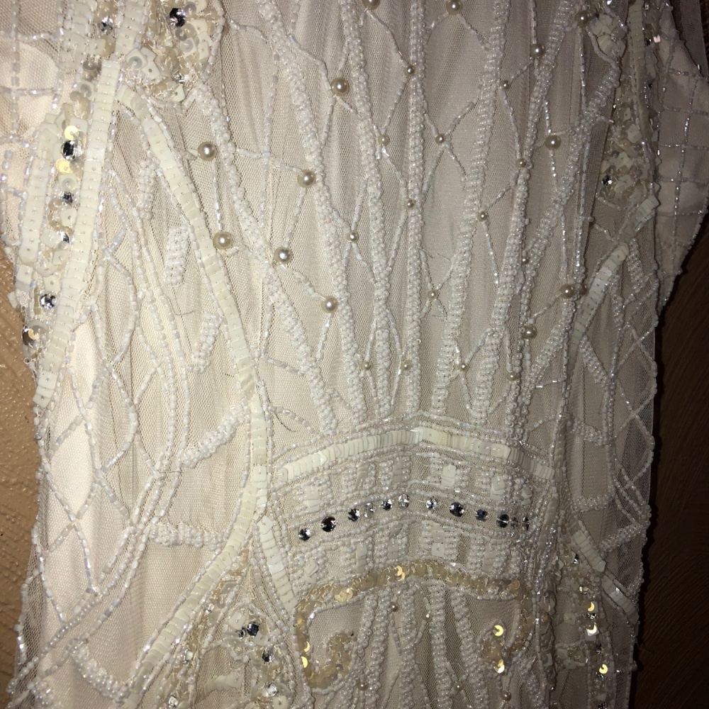 WHITE ENGAGEMENT DRESS - Picture 2 of 4
